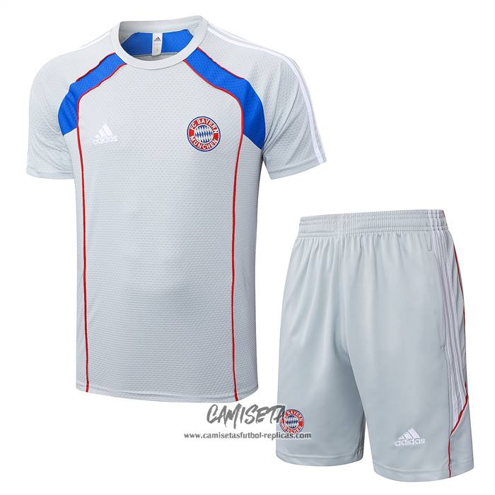 Chandal del Bayern Munich 2025-2026 Manga Corta Gris - Pantalon Corto
